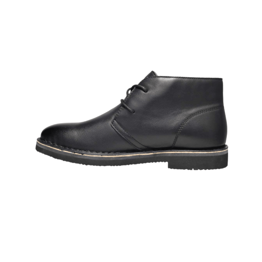 Propet Men's Findley Leather Chukka Boots - Black & Tan 3