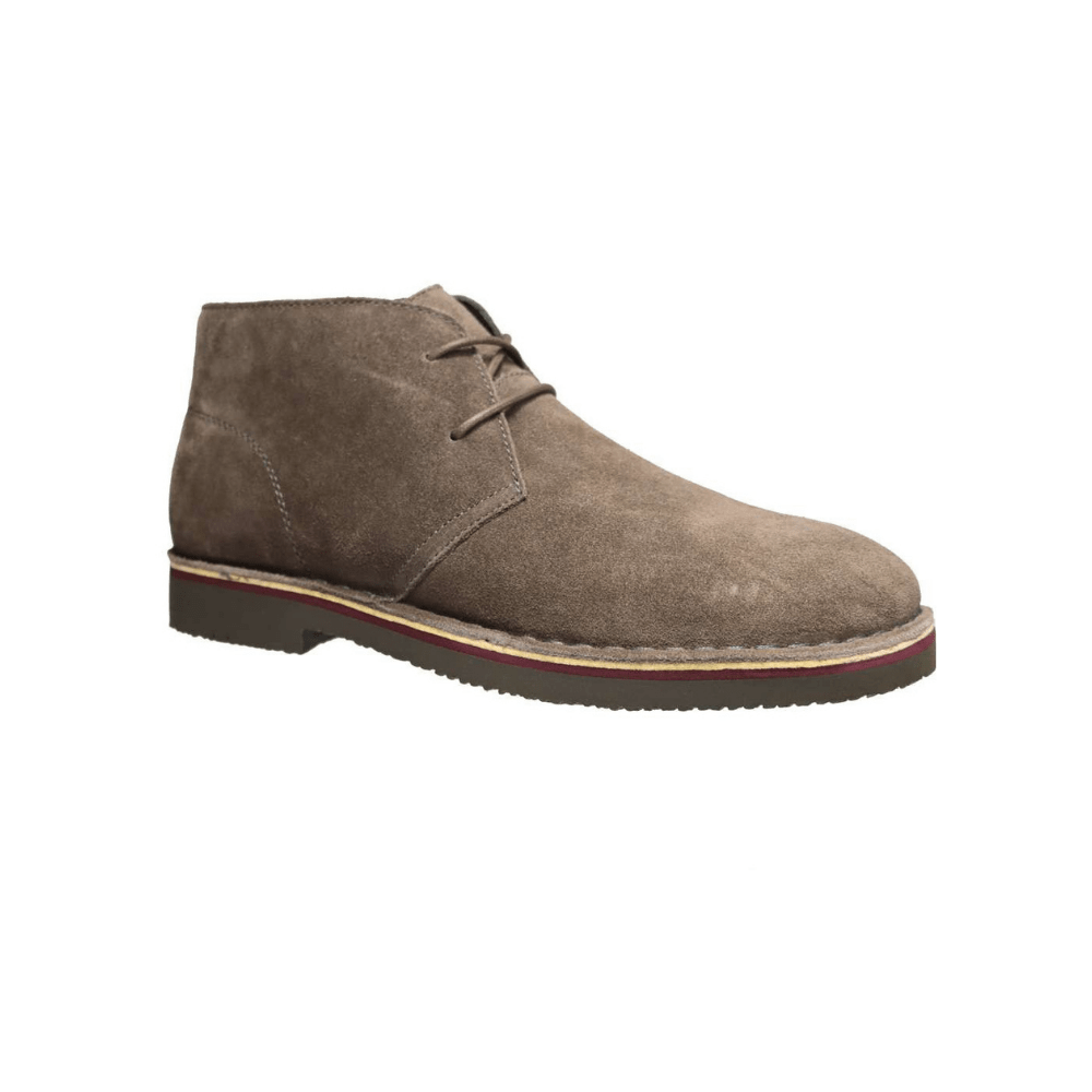 Propét Men’s Findley Suede Chukka Boot Stone & Tan 2