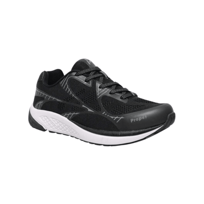 Propét Men's One LT Athletic Sneaker - Black/Grey & Dark Grey/Burnt Orange 6