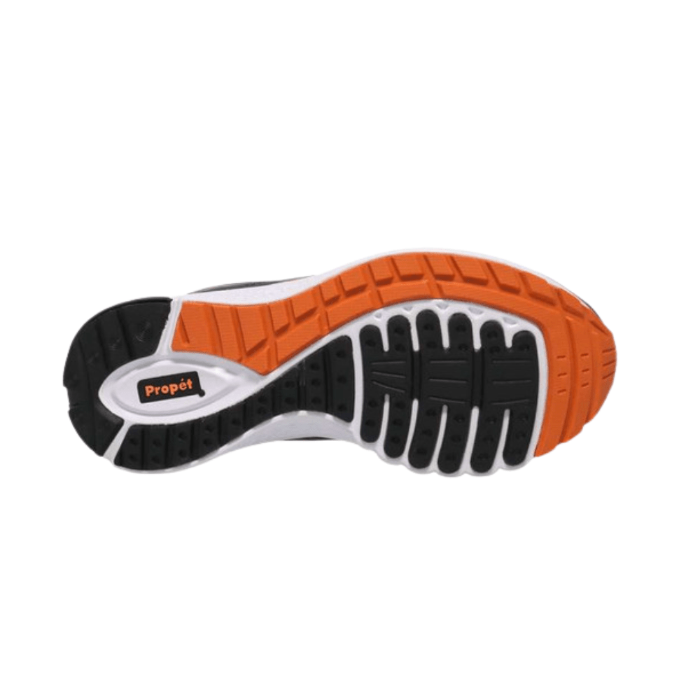 Propét Men's One LT Athletic Sneaker - Black/Grey & Dark Grey/Burnt Orange 8