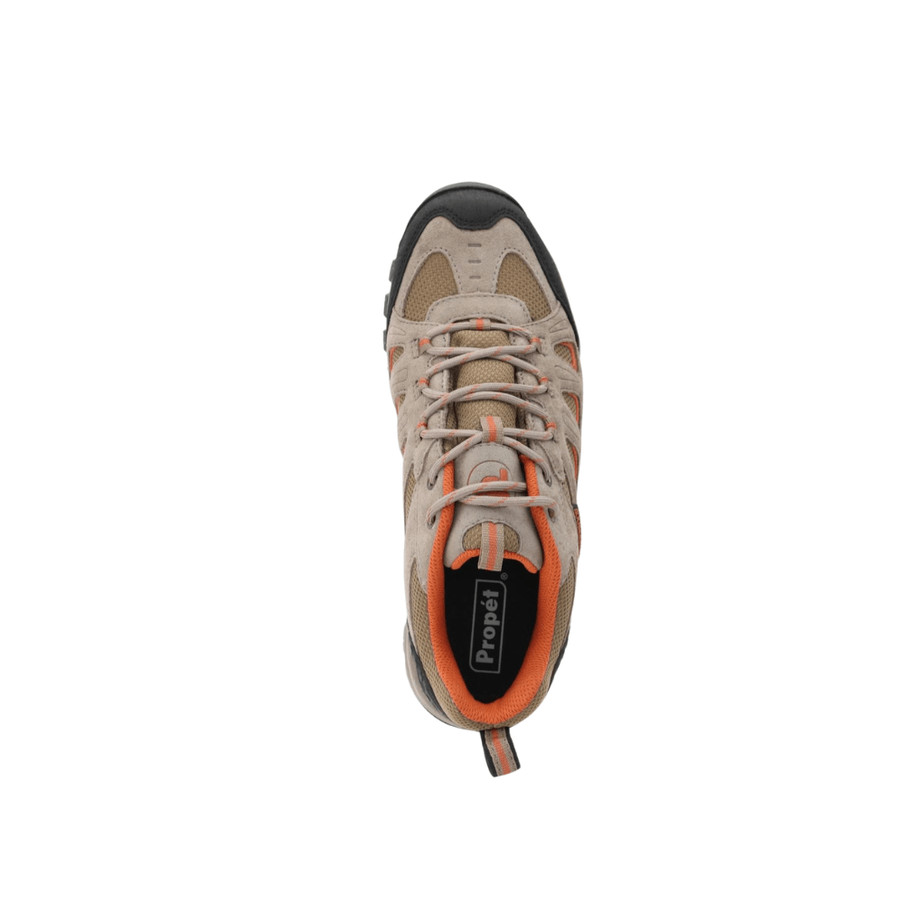 Propét Ridge Walker Low Men's Waterproof Trail Shoes - Gunsmoke/Orange 4