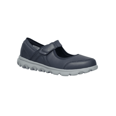 Propét Women's Onalee Mary Jane Flat - Black & Navy 7
