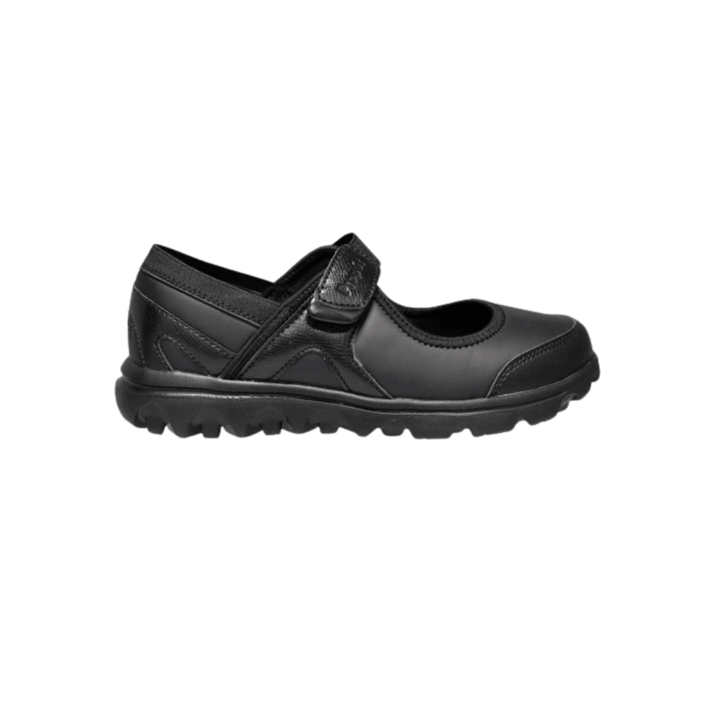 Propét Women's Onalee Mary Jane Flat - Black & Navy 1