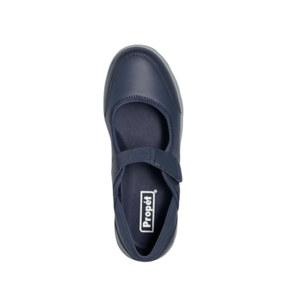 Propét Women's Onalee Mary Jane Flat - Black & Navy 9