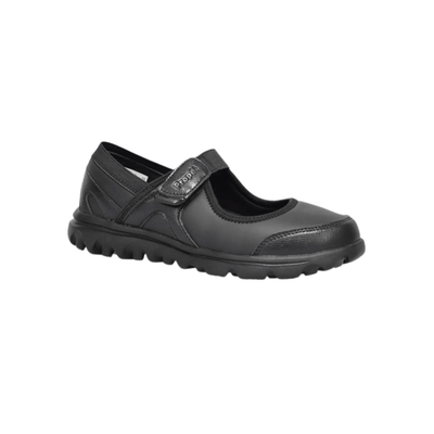 Propét Women's Onalee Mary Jane Flat - Black & Navy 6