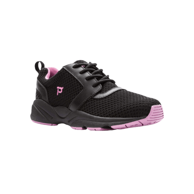 Propét Women's Stability X Walking Shoes - Black/Berry & Black 3