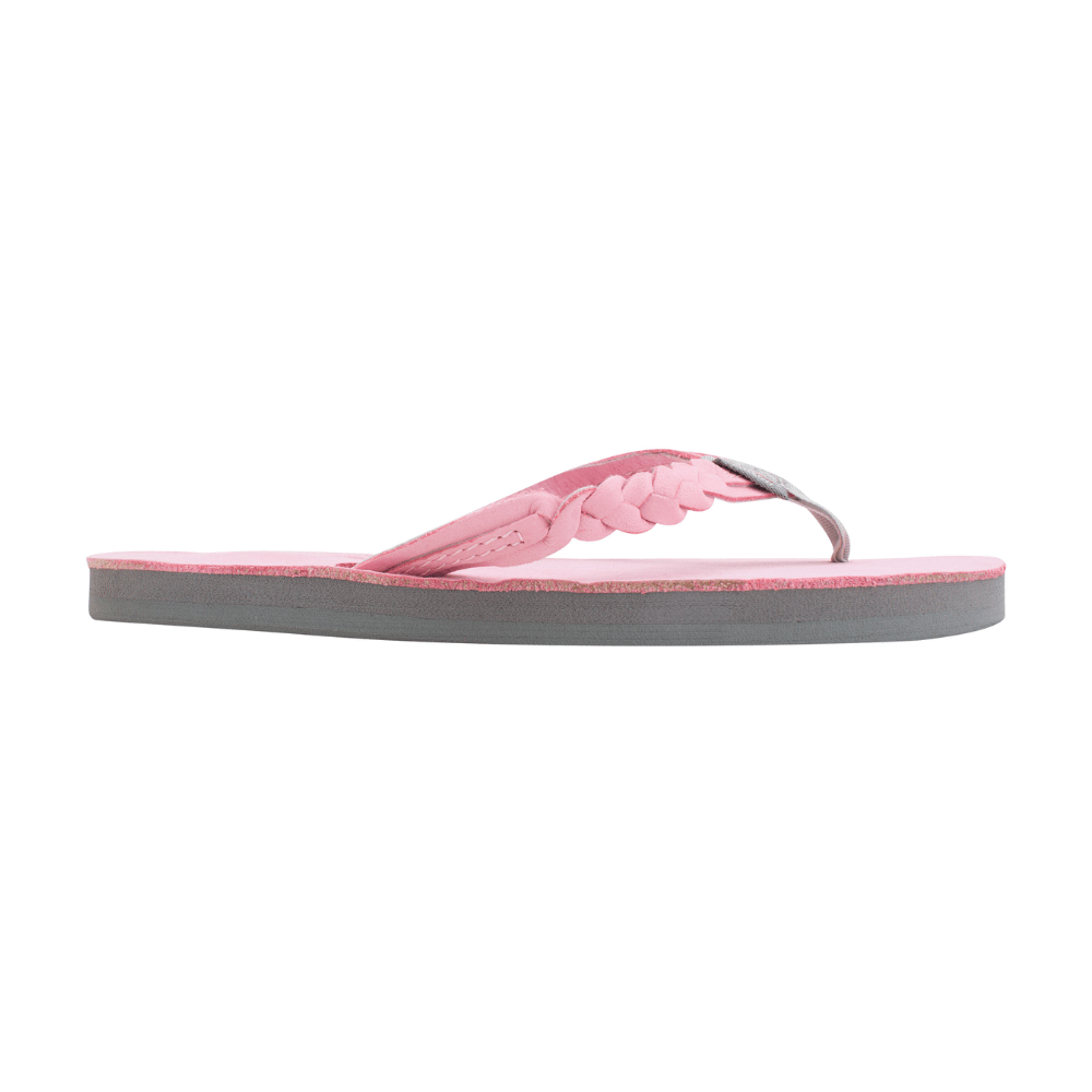 Rainbow Flirty Braidy Toddler & Kids Size Pink/Grey Sandals 101LTSFB 3