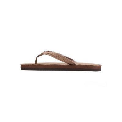 Rainbow Kids Flirty Braidy - Premier Leather Braided 1/2" Strap Dark brown sandal 4