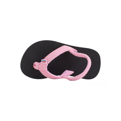 Rainbow Kids The Grombow - Soft Rubber Top Sole with Narrow Strap and Pin line With Back Strap Pink Sandal 3