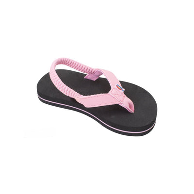 Rainbow Kids The Grombow - Soft Rubber Top Sole with Narrow Strap and Pin line With Back Strap Pink Sandal 1