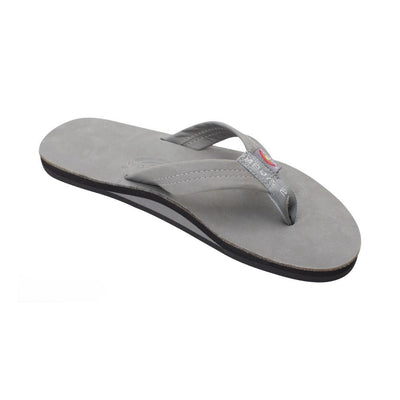 Rainbow Men's Leather Single Layer Wide Strap Arch Support Sandal 1