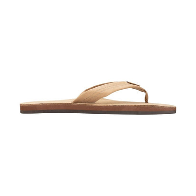 Rainbow Men's Leather Single Layer Wide Strap Arch Support Sandal 2