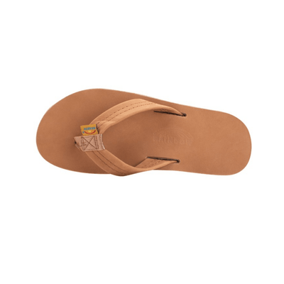 Rainbow Men's Single Layer Premier Leather Sandal - Tan & Blue 3