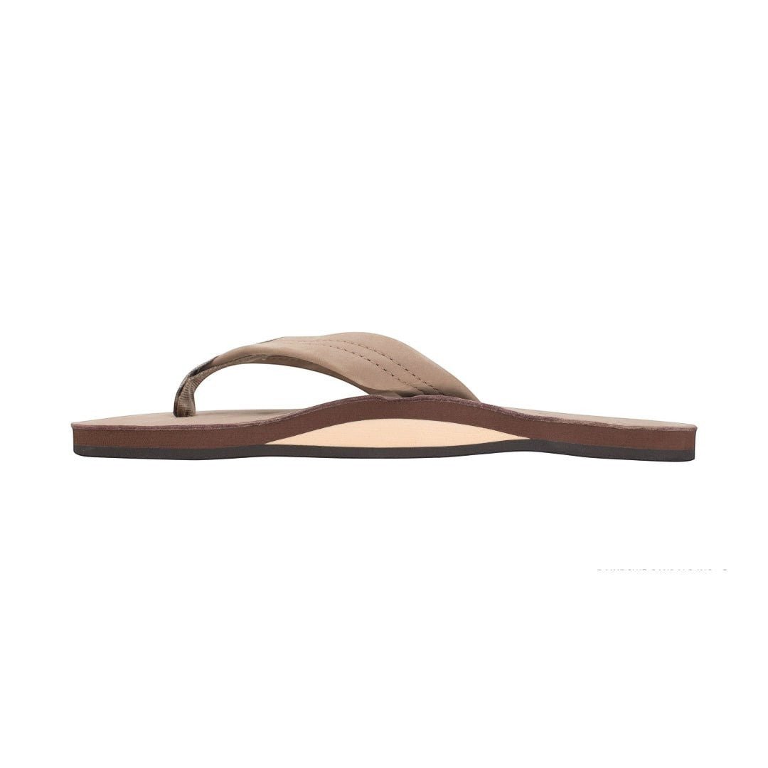 Rainbow Sandal Women's Single Layer Wide Strap Premier Leather - Dark Brown 4
