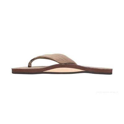 Rainbow Sandal Women's Single Layer Wide Strap Premier Leather - Dark Brown 4