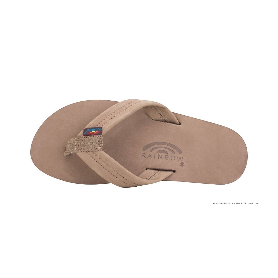 Rainbow Sandal Women's Single Layer Wide Strap Premier Leather - Dark Brown 3