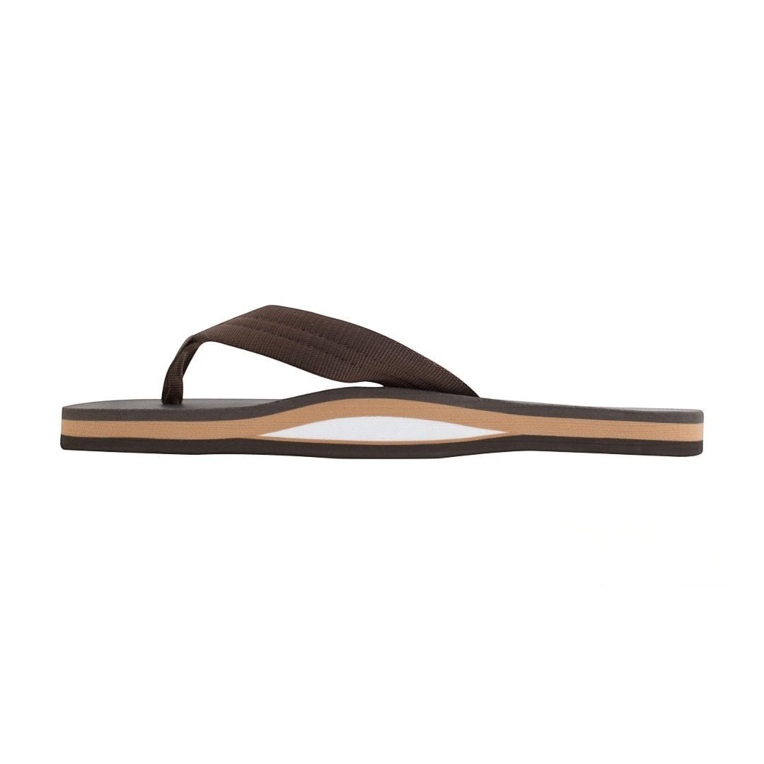 Rainbow Sandals Classic Rubber - Single Layer Soft Top 1" Nylon Strap - Brown 4