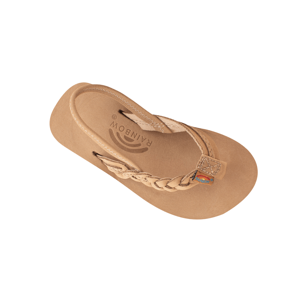 Rainbow Sandals Kid's Toddler - Flirty Braidy Sierra Brown Flipflop 1