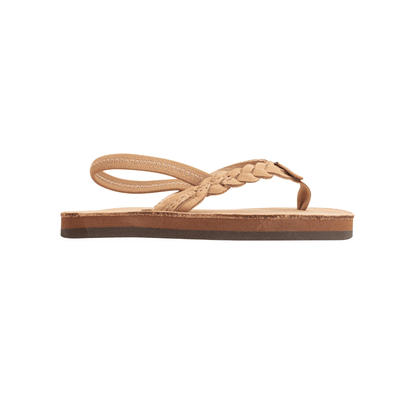 Rainbow Sandals Kid's Toddler - Flirty Braidy Sierra Brown Flipflop 2