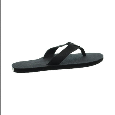 Rainbow Sandals Men's Hemp Single Layer Black Flipflop 8