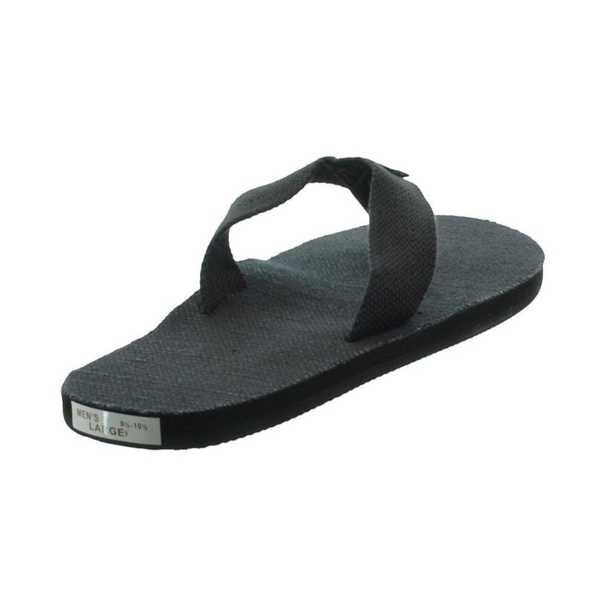 Rainbow Sandals Men's Hemp Single Layer Black Flipflop 7