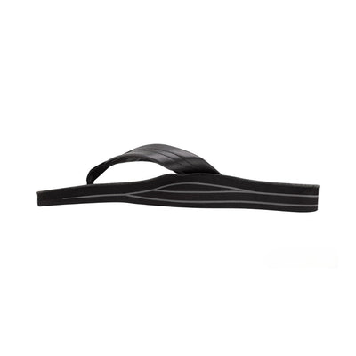 Rainbow Sandals Men's Leather Double Layer Wide Strap Black Flip Flop 4