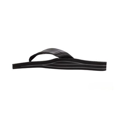 Rainbow Sandals Men's Leather Double Layer Wide Strap Black Flip Flop 4