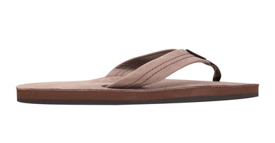 Rainbow Sandals Men's Leather Single Layer Wide Strap Arch Support - Expresso 4