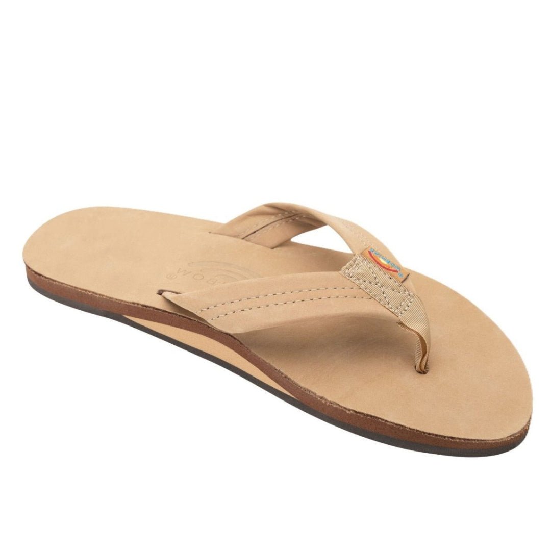 Rainbow Sandals Men's Leather Single Layer Wide Strap Sierra Brown Flip Flop - Men's SandalRainbow Sandals