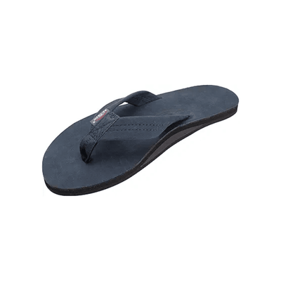 Rainbow Sandals Men's Premier Leather Single Layer Wide Strap with Arch Navy 4