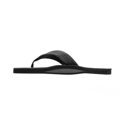 Rainbow Sandals Men's Single Layer Wide Strap Classic Leather - Black 4