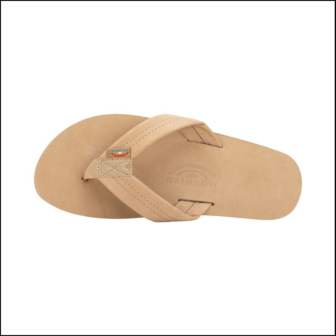 Rainbow Sandals Men's Single Layer Wide Strap Premier Leather - Sierra Brown 3