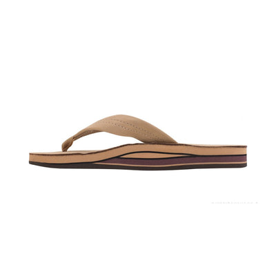 Rainbow Sandals Women's Double Layer Sandal Wide Strap Sierra Brown Flip Flops 4