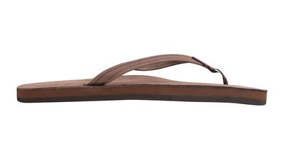 Rainbow Sandals Women's Leather Single Layer Narrow Strap Expresso Flip Flop 2