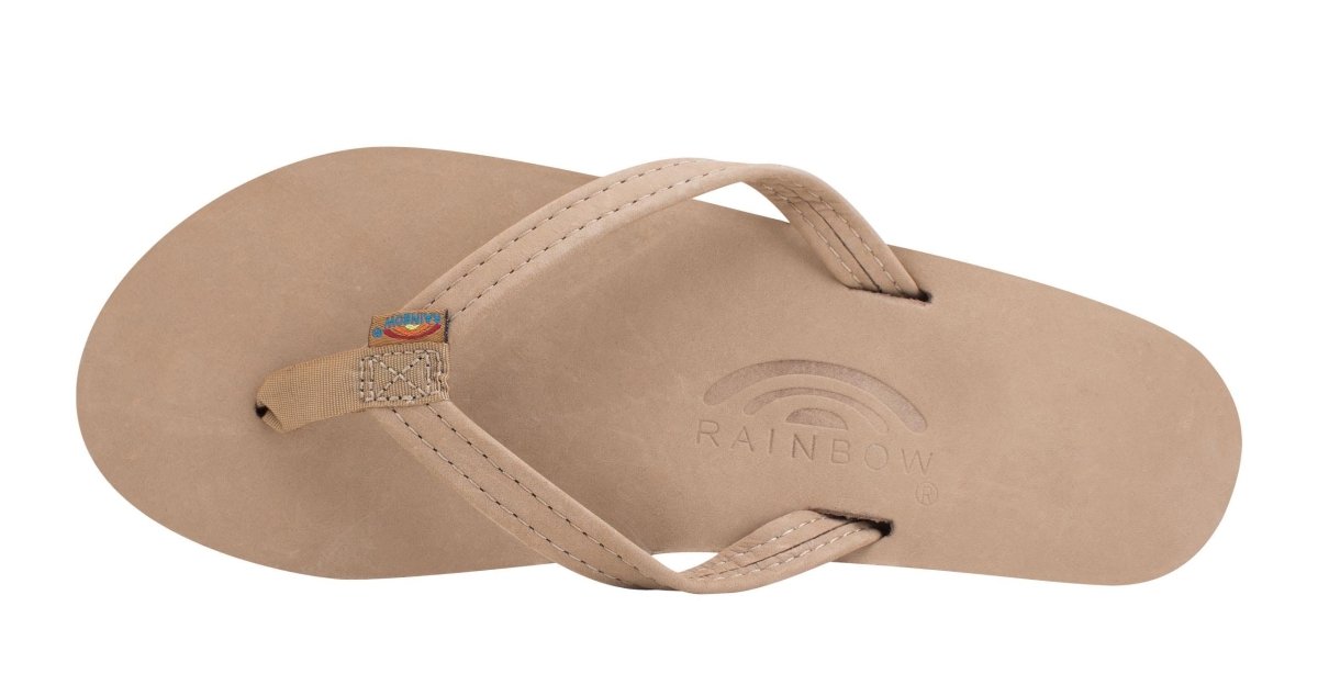 Rainbow Sandals Women's Leather Single Layer Narrow Strap Sierra Brown Flip Flop - Women's SandalRainbow Sandals