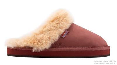 Rainbow Sandals Women's Sunset Snugs Premier Leather Cognac Slipper 8