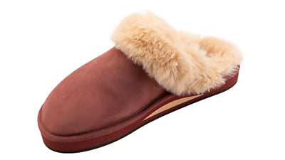 Rainbow Sandals Women's Sunset Snugs Premier Leather Cognac Slipper 9