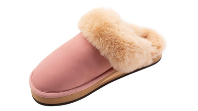 Rainbow Sandals Women's Sunset Snugs Premier Leather Pink Cream Slipper 8