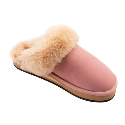 Rainbow Sandals Women's Sunset Snugs Premier Leather Pink Cream Slipper 1