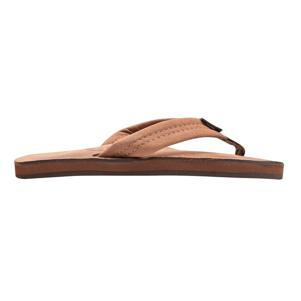Rainbow Women's Luxury Leather Wide Single Nogales Wood Brown Sandal 4
