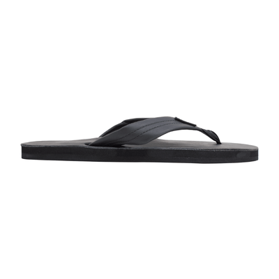 Rainbow Women's Sandal Wide Strape Single Layer 301ALTS Black Leather 4