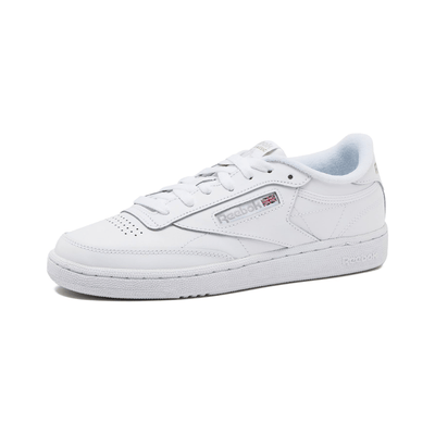 Reebok Men's Club C 85 Tennis Shoes, Casual Fashion White/Sheer Grey 3