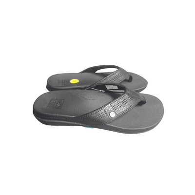 REEF Cushion Lux Men's Ultra Soft Cushion Premium Leather Strap Black 2