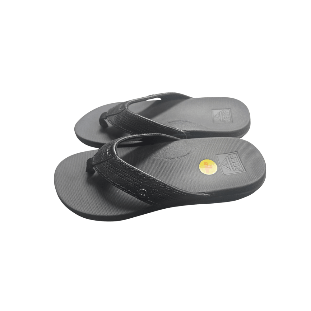 REEF Cushion Lux Men's Ultra Soft Cushion Premium Leather Strap Black 3