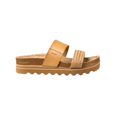 REEF Cushion Vista Hi Women's Platform Sandals – Natural Braid Leather 1