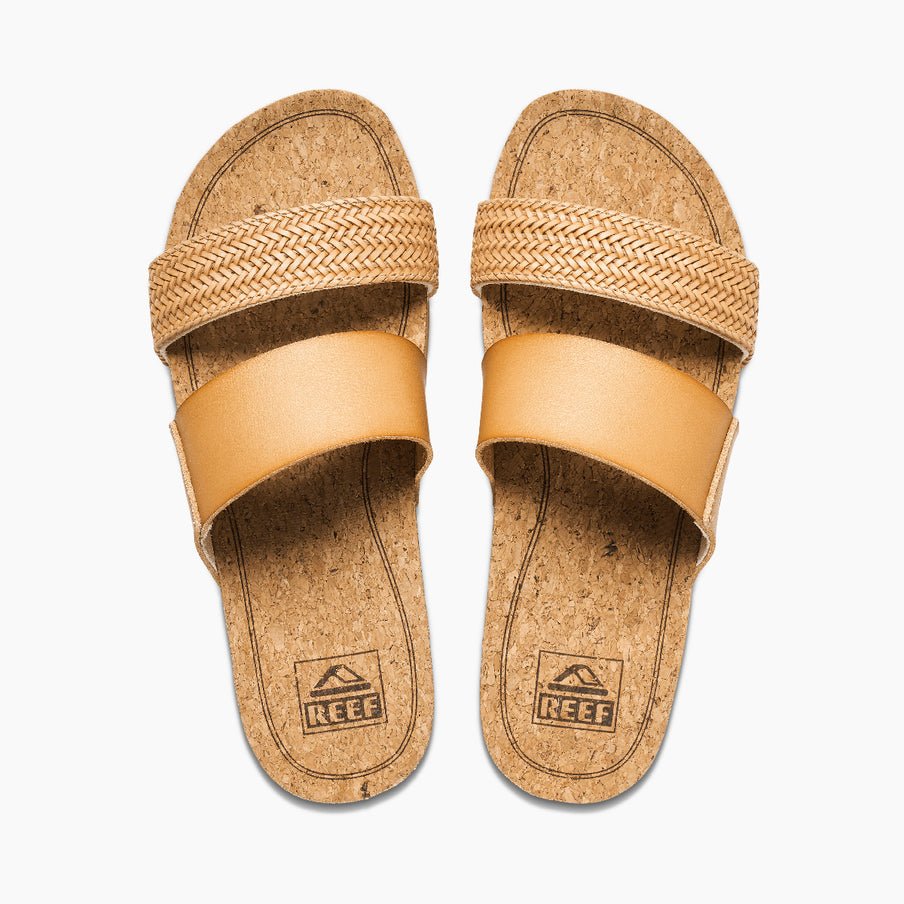 REEF Cushion Vista Hi Women's Platform Sandals – Natural Braid Leather 6