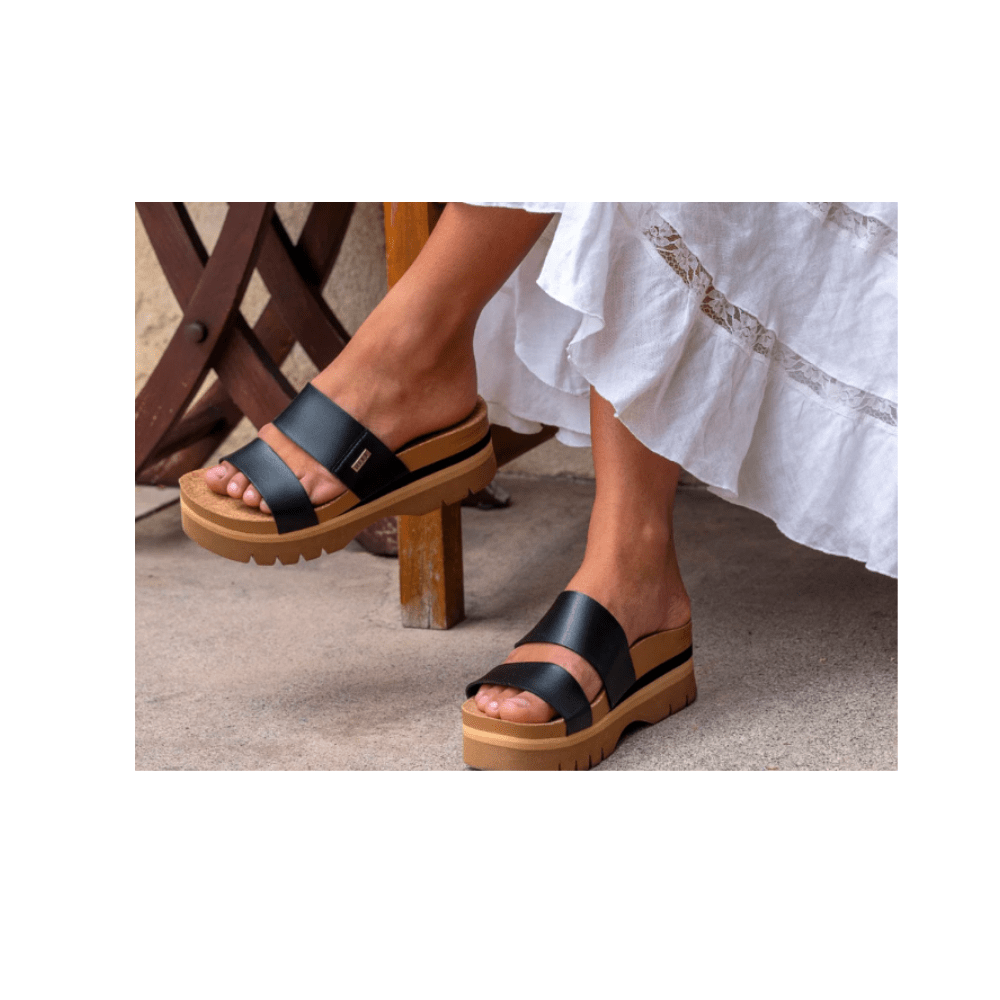 REEF Cushion Vista Higher Women’s Sandals – Black 6