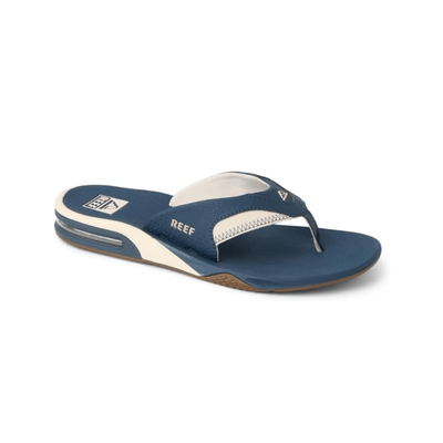 Reef Fanning Men's Sandals Bottle Opener - Navy/Oat 2