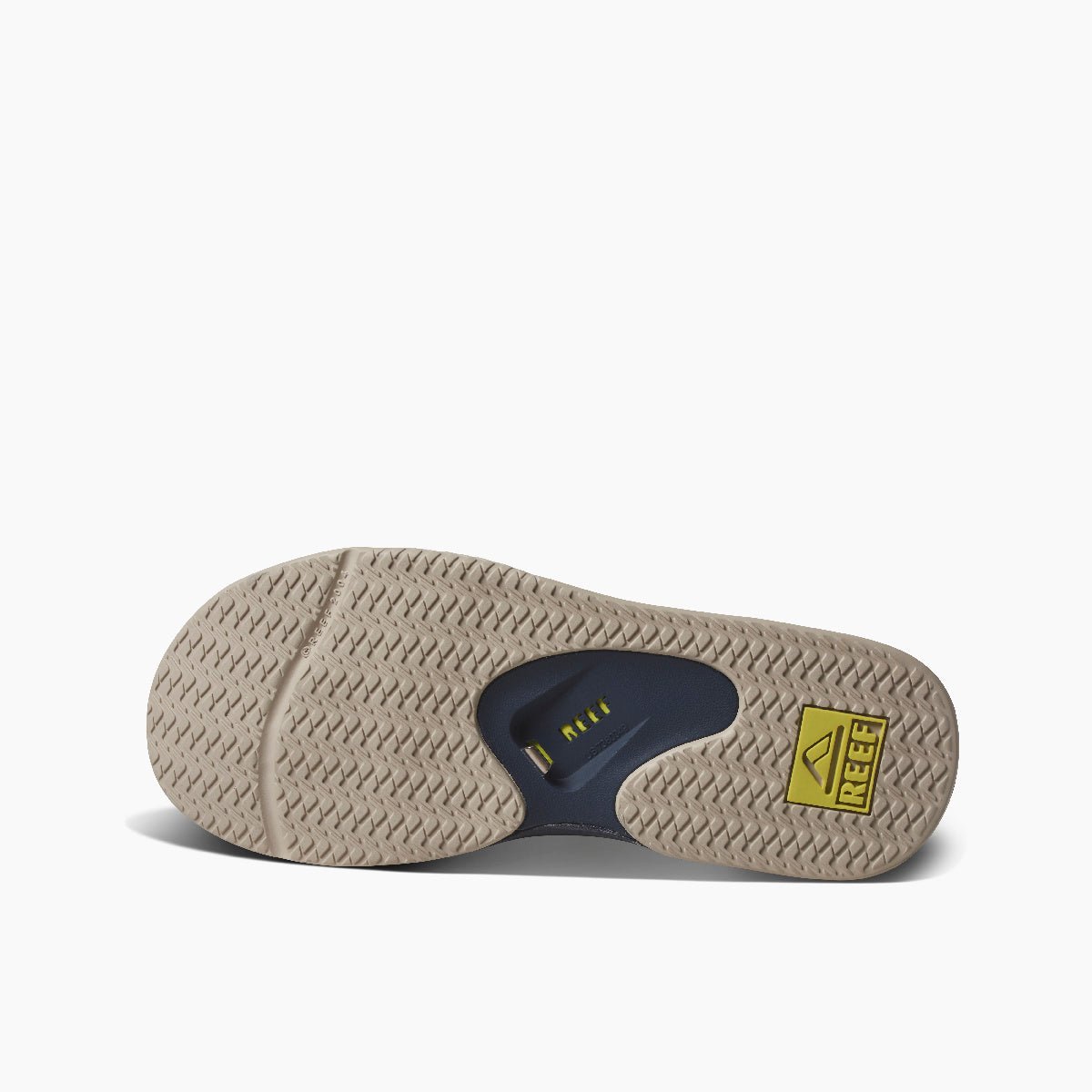 Reef Fanning Navy / Oak / Lime Flip Flop Men's Sandal with Bottle Opener - Men's SandalReef