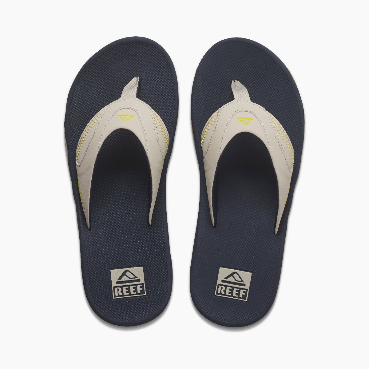 Reef Fanning Navy / Oak / Lime Flip Flop Men's Sandal with Bottle Opener - Men's SandalReef